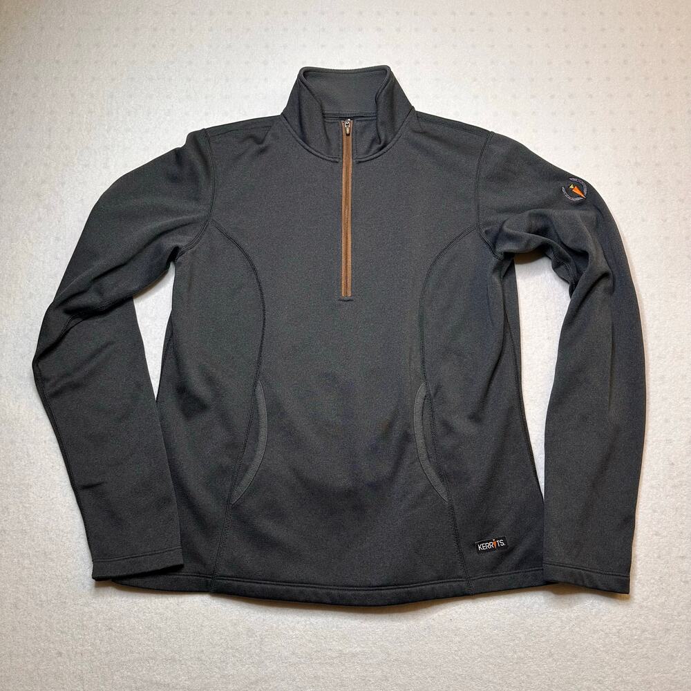 Kerrits Women’s Performance Quarter Zip Fleece Pullover Size Medium Gray